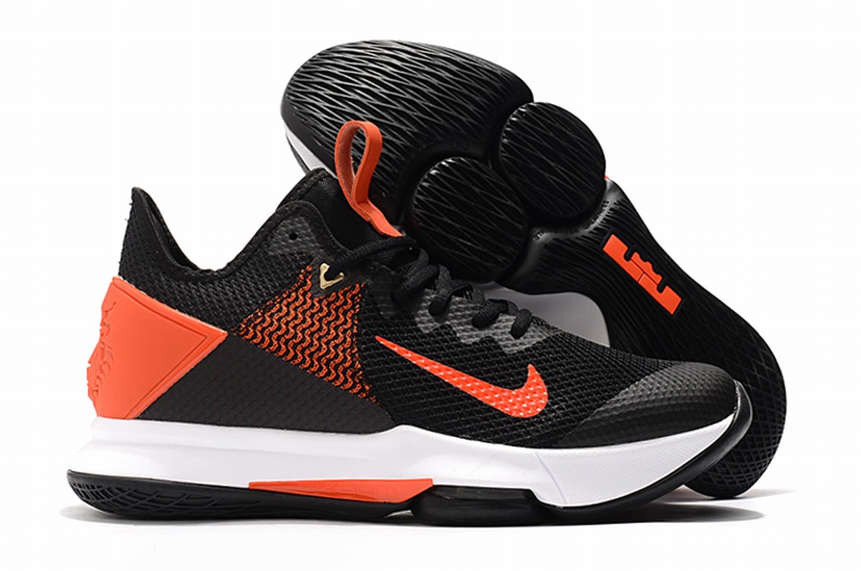 Nike Lebron James Witness 4 Shoes Black Orange